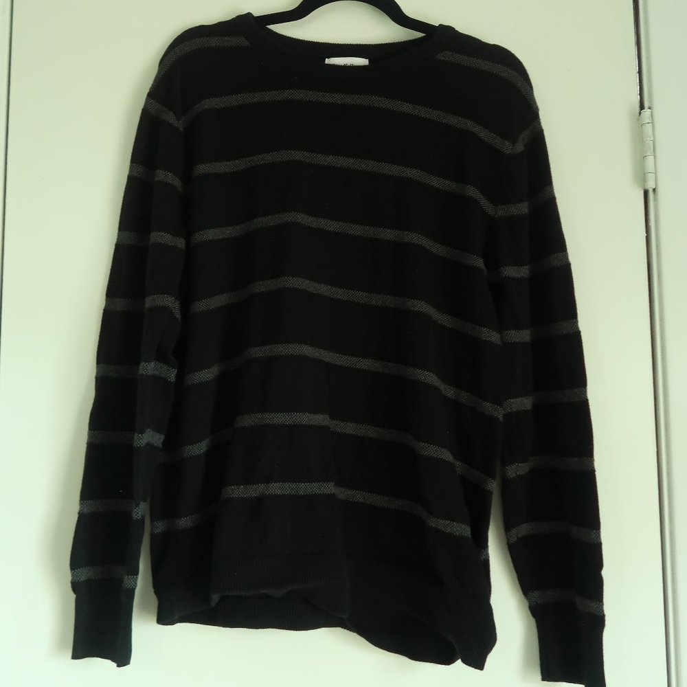 Goodfellow Black/Gray Large Sweater